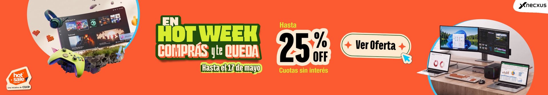 Hot Sale 2026 en Necxus - Hot Week - Tecnología y Electrodomésticos