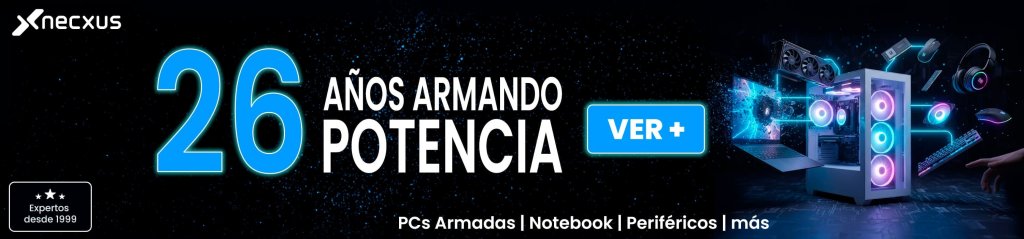 Necxus cumple 26 años: ofertas en PCs, notebooks y accesorios de tecnología