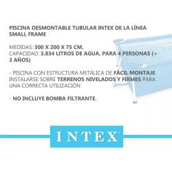 Pileta Estructural Intex Rectangular 3 x 2 x 0.75 mts. 3834 Lts 17745/4