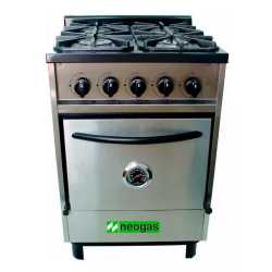 Cocina Gastronómica a Gas Neogas Hornalas Acero 23416/6 i450