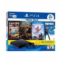 PS4 Slim 1 TB Hits 6 + 3 Juegos + Contenido Fortnite i450