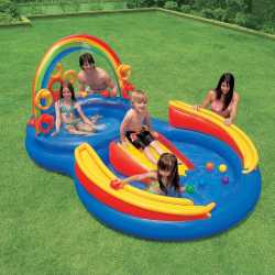 PlayCenter Inflable Intex Rainbow 297x193x135 cm 19620/0