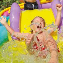 Combo Intex Play Center Inflable Dinoland + Inflador 24386/3