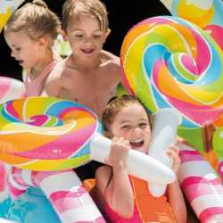 Combo Intex Play Center Inflable Zona De Dulces + Inflador 24387/2