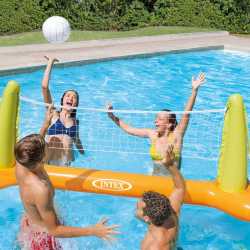 Combo Intex - Pileta Estructural Prisma Frame 19156 Lts + Red de Voley 24392/4