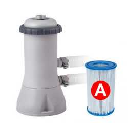 Combo Intex - Pileta Estructural Prisma Frame 19156 Lts + Red de Voley 24392/4