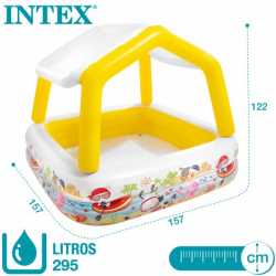 Pileta Infantil Intex Techo Desmontable 157 X 157 X 122 CM 21583/3