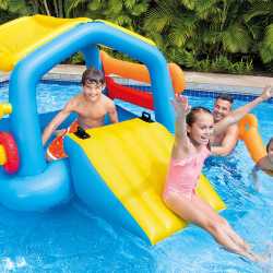 Juegos de piscina Intex Isla c/techo y tobogan  279 X 173 X 122 CM  58294 23254/