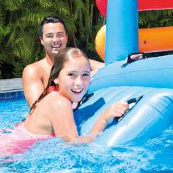 Juegos de piscina Intex Isla c/techo y tobogan  279 X 173 X 122 CM  58294 23254/