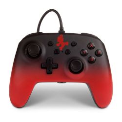 Joystick Nintendo Switch Enhanced Wired Mario Negro y Rojo i450