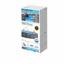 Pileta Estructural Redonda INTEX Greywood Premium 549 X 122 cm C/Bomba + Acces 2