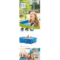 Pileta Estructural Rectangular INTEX 220 x 150 x 60 Cm 1662 lts 25626/5