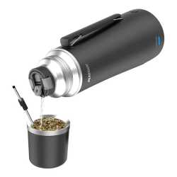 Termo Electrico Peabody Etermo 1 Litro 2 Niveles Mate 700w Negro