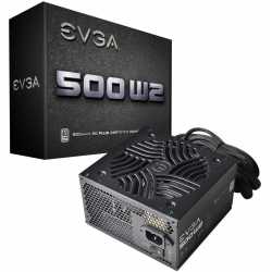 FUENTE GAMER EVGA 500W W2 80 PLUS