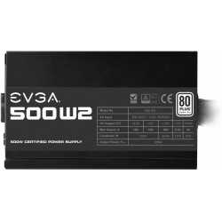 FUENTE GAMER EVGA 500W W2 80 PLUS