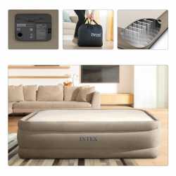 Colchon Electrico Dura Beam Intex 152 x 203 x 51 Cm Thermalux 64478A