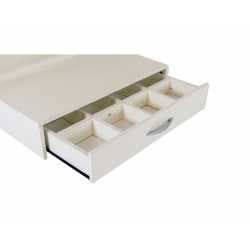 Tocador Maquillador CORSA con Espejo y Cajon Flotante Blanco