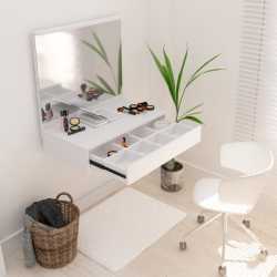 Tocador Maquillador CORSA con Espejo y Cajon Flotante Blanco