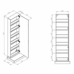 Zapatero Multiuso CORSA con Base Blanco