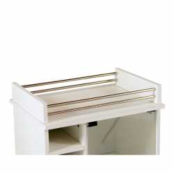 Mesa de arrime CORSA con bodega blanco