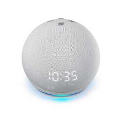 Parlante Amazon Echo Dot 4ta Generación W/Clock - Alexa Blanco i450