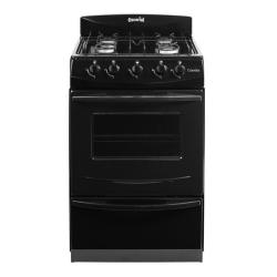 Cocina Escorial Candor S2 Negra Gas Natural Puerta Con Visor
