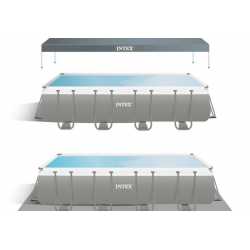 Pileta De Lona Rectangular INTEX Ultra Xtr 549 x 274 x 132 Cm C/Bomba + Acces 25