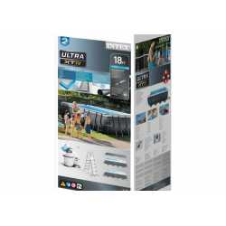 Pileta De Lona Rectangular INTEX Ultra Xtr 549 x 274 x 132 Cm C/Bomba + Acces 25