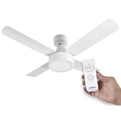 Ventilador De Techo Codini V5rb 4 Palas De Metal 110cm De Diametro Blanco