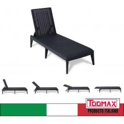 Reposera Toomax Numana Ratan Cuatro Posiciones Jardín Plegable 26240/6