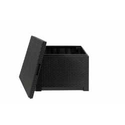 Juego de sillones toomax Artemide 2 sillones + mesa ratona/baulera negro 26234/5