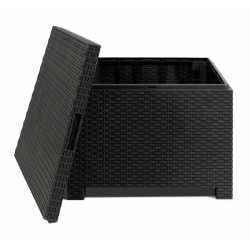 Juego de sillones Toomax Artemide 4 piezas mesa ratona/baulera negro 26233/6