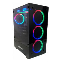 Gabinete Gamer Solarmax RGB CM-5901 Negro
