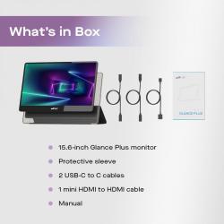 Extensor De Monitor Portatil Para Notebook Glance Plus OLED 15.6