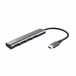 Hub USB Trust Halyx USB-C a puertos USB-A 3.2 Gen1 de aluminio