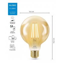 Lampara Inteligente WIZ Led Smart G95 TW/7W E27 Amber 6/1PF
