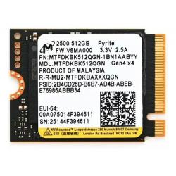 Disco solido SSD Micron 512GB NVMe M.2 OEM