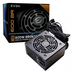 Fuente EVGA Gamer 600W BR 80 BRONZE