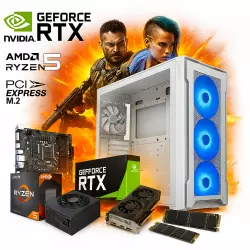 Pc Necxus Gamer Ryzen 7 5700 16GB 512Gb SSD RTX3050 6GB GDDR6