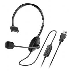AURICULAR + MIC HEADSET GENIUS HS-100U BLACK USB
