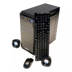 Gabinete Kit   Fuente Thermaltake TR2 500w con Teclado/Mouse/parlantes