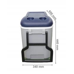 Conservadora igloo maxcold 40 qt ( 38 lts ) 34814 gris c/ruedas