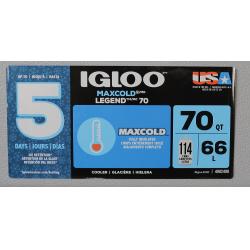 Conservadora igloo maxcold 70 qt ( 66 lts ) 50239 gris