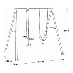 Juego de Plaza Hamaca y Balancin 26744/7