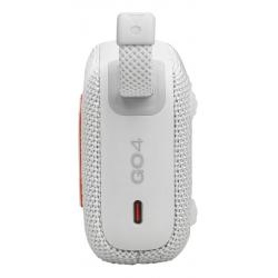Parlante JBL bluetooth GO4 Blanco waterproof ip67