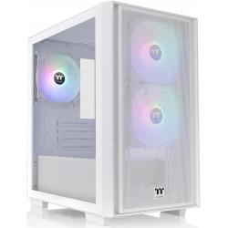 Gabinete gamer thermaltake versa H16 TG RGB Snow White temp glass
