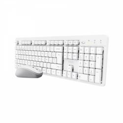 Teclado y mouse trust ody ii wireless es white