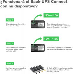 Mini UPS APC connect 12 V blanco CP12036LI