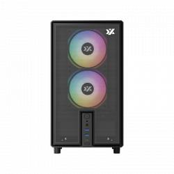 Gabinete XYZ atom black c/ 3 coolers pulsar a-rgb+pwm a-rgb controller