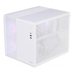 Gabinete gamer cubo solarmax cm-w300 lateral de vidrio 3 coolers 120mm rgb